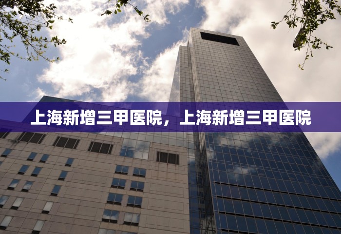 上海新增三甲医院，上海新增三甲医院