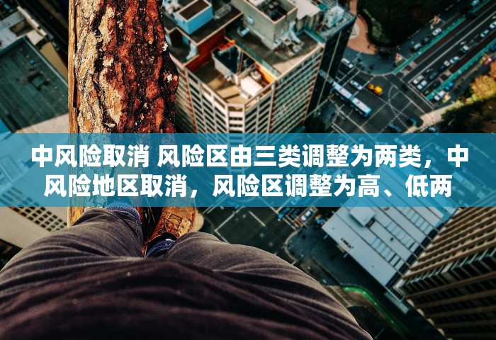 中风险取消 风险区由三类调整为两类	，中风险地区取消，风险区调整为高、低两类