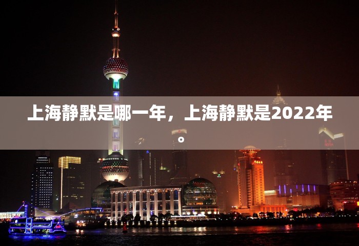 上海静默是哪一年，上海静默是2022年。