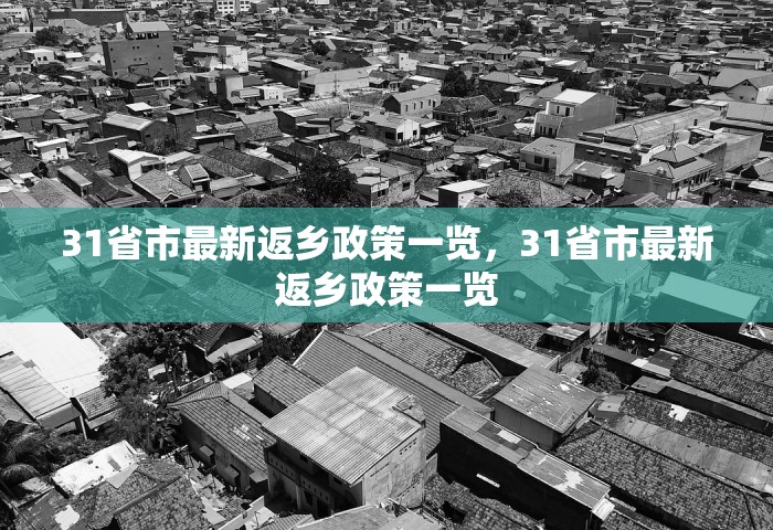 31省市最新返乡政策一览，31省市最新返乡政策一览