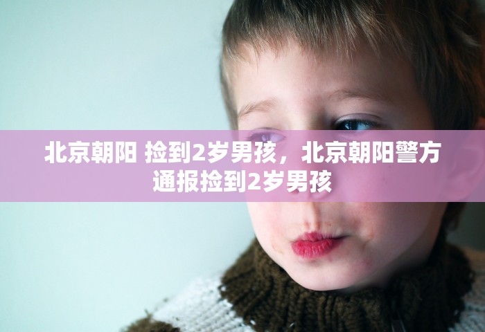 北京朝阳 捡到2岁男孩	，北京朝阳警方通报捡到2岁男孩
